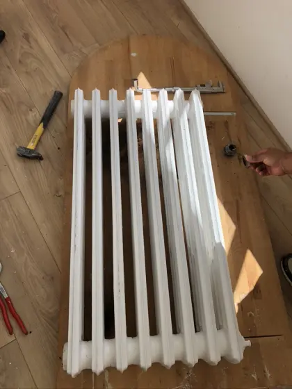 Dépose radiateur fonte